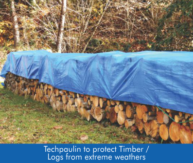 Techpaulin As Timber Cover