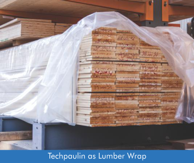 Techpaulin As Lumber Cover