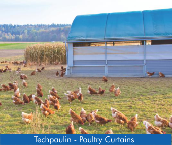 Techpaulin Poultry Curtains